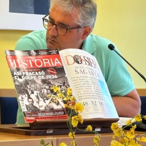 PRESENTACION DEL DOSSIER DEDICADO A SAGASTA DE LA REVISTA AVENTURA DE LA HISTORIA EN TORRECILLA EN CAMEROS